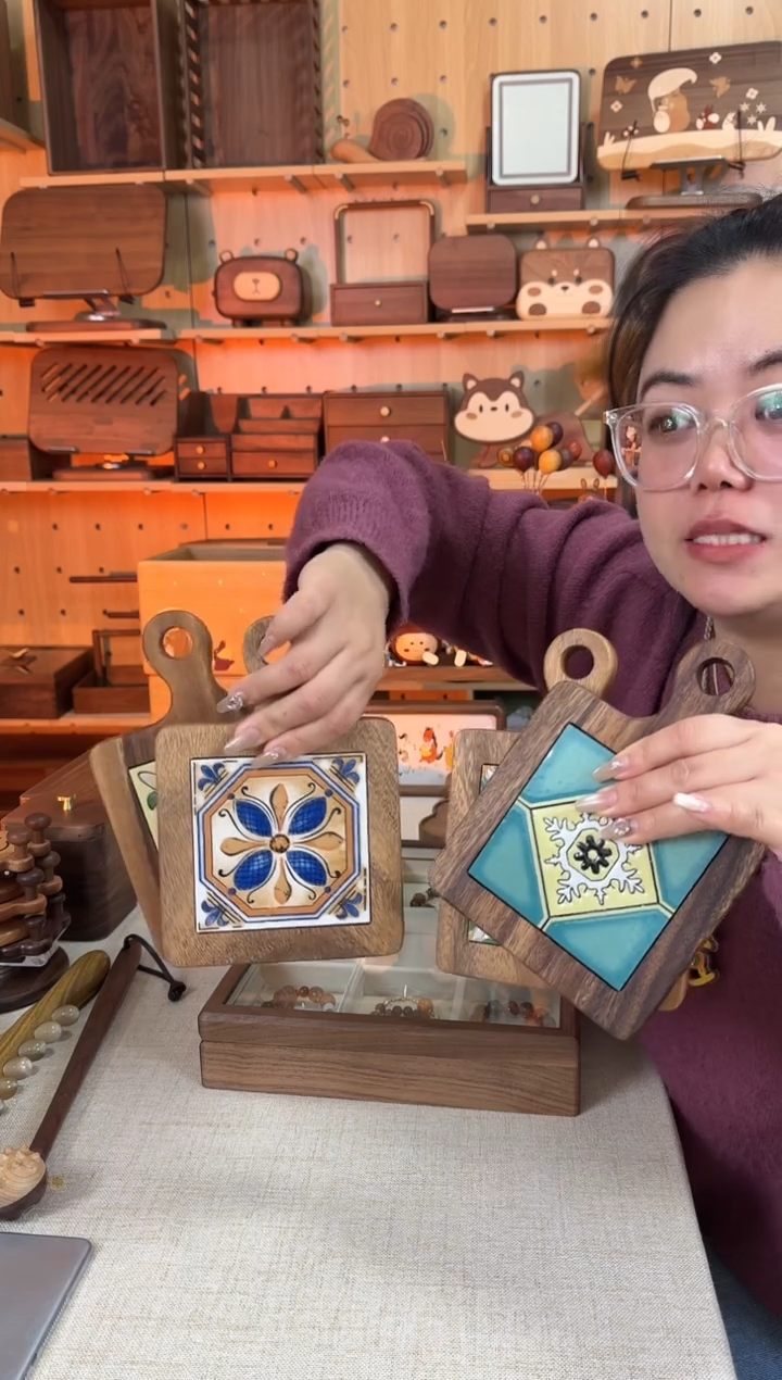 木相思木实木锅垫一套4个