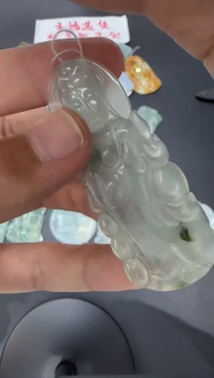 【闪购商品】翡翠颈饰未镶嵌天然翡翠A货孤品一件