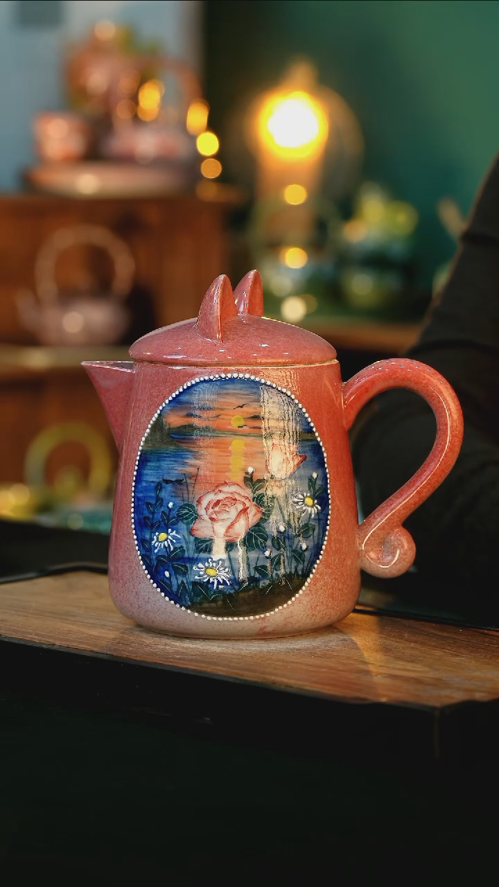 【闪购商品】杯手绘心瓷陶瓷浮力