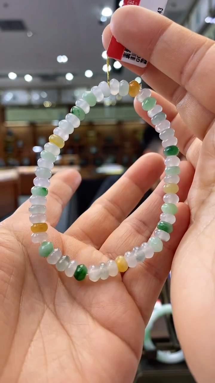 【闪购商品】翡翠手串未镶嵌6mm算盘珠手串
