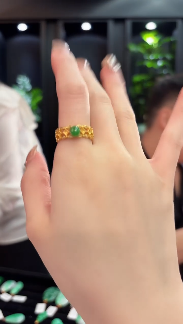 未镶嵌戒指翡翠 缅料A货/支持复检/一件