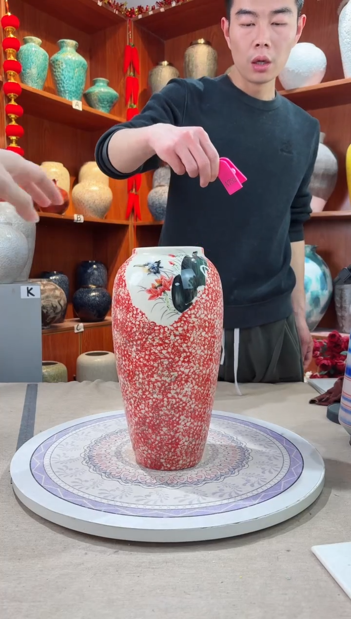 【闪购商品】瓶孤品 手绘陶瓷花瓶 无花 a732