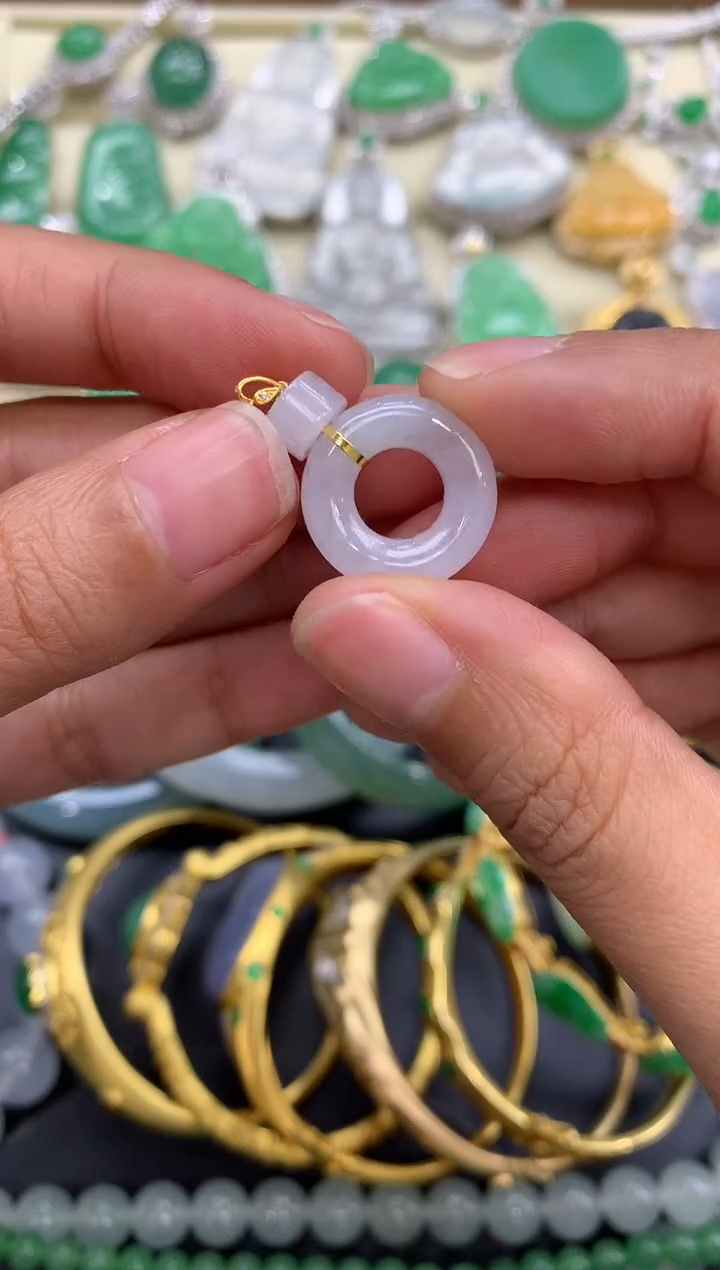 【闪购商品】翡翠颈饰18K金镶嵌159-中国好珍宝