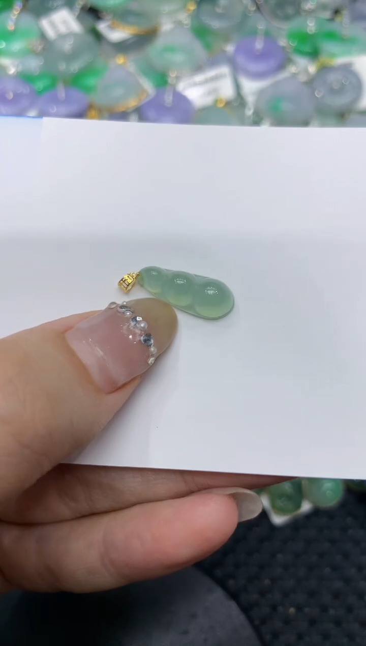 【闪购商品】翡翠颈饰18K金镶嵌222222222