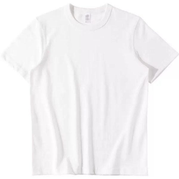 6245运动纯棉270g重磅白色短袖t恤男休闲百搭夏季厚实半袖情侣