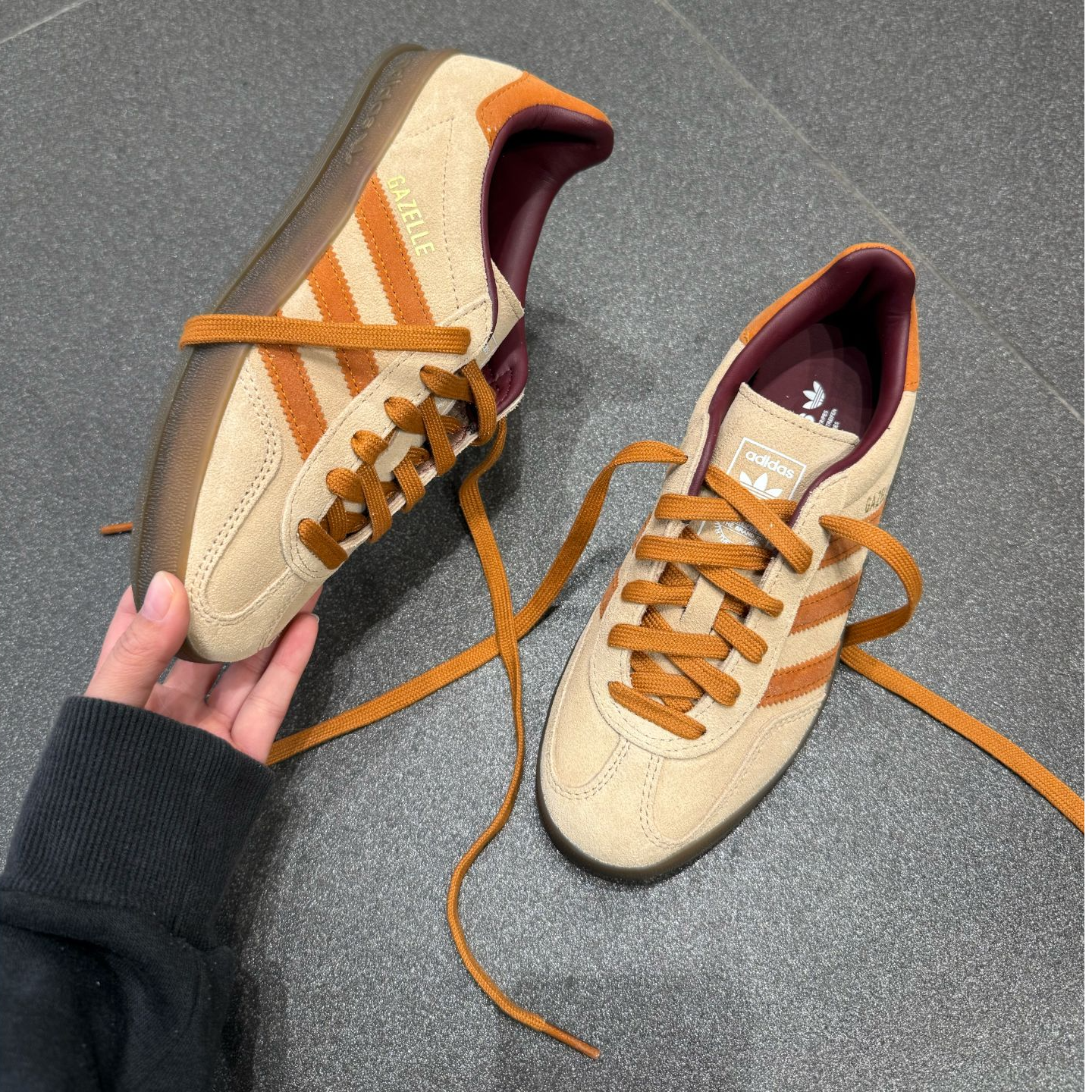 adidas/阿迪达斯GAZELLE INDOOR SHOES 经典德训鞋「T头鞋」JH5412