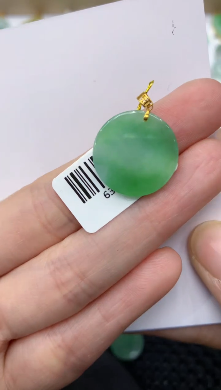 【闪购商品】翡翠颈饰18K金镶嵌11111111
