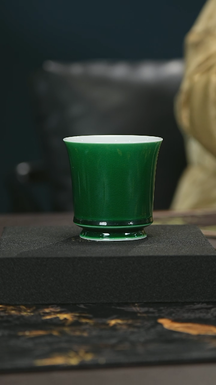 【闪购商品】瓷唐里郎窑绿马蹄杯