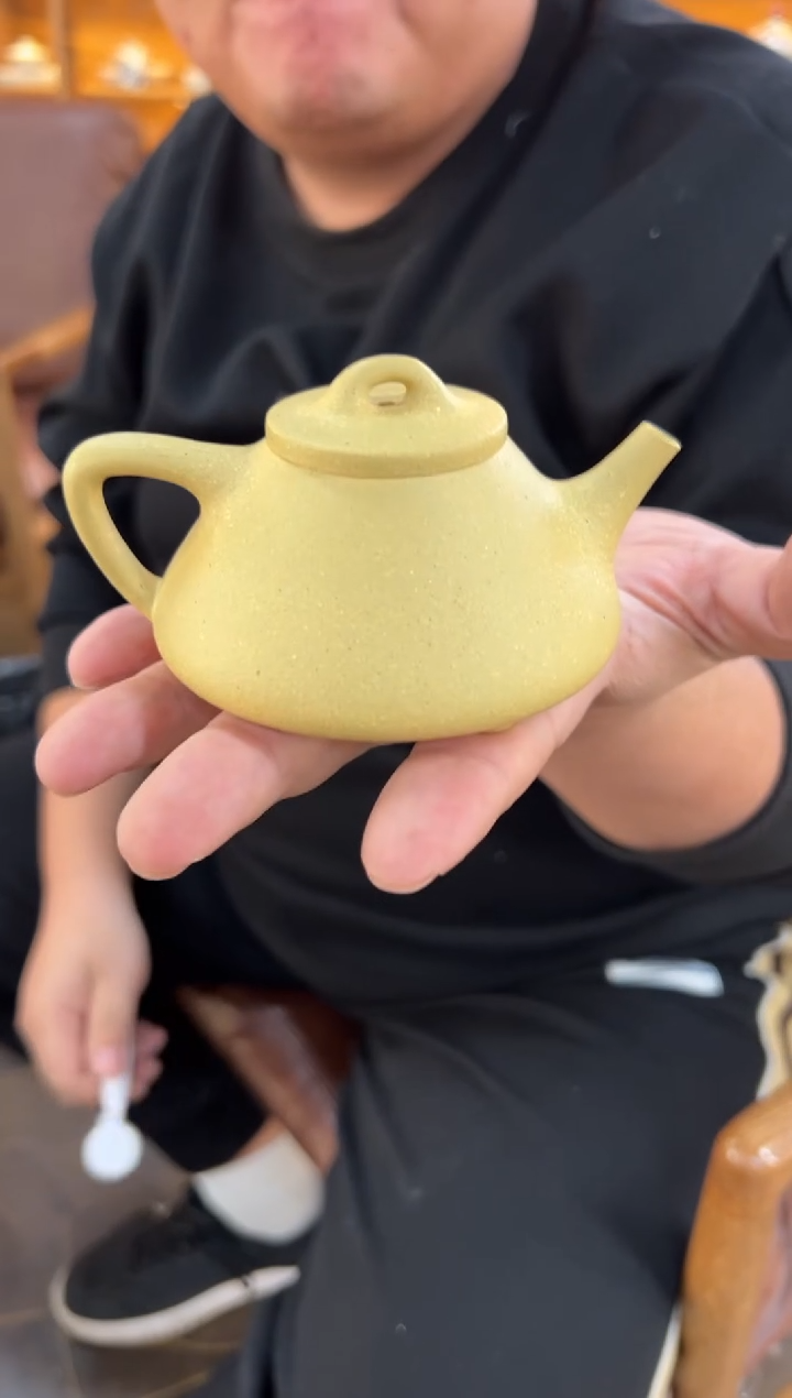 【闪购商品】紫砂茶壶【头哥手工壶】子冶石瓢本绿光素