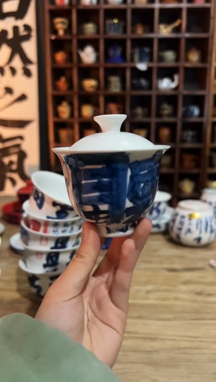 【闪购商品】观云听雨原创手绘茶具