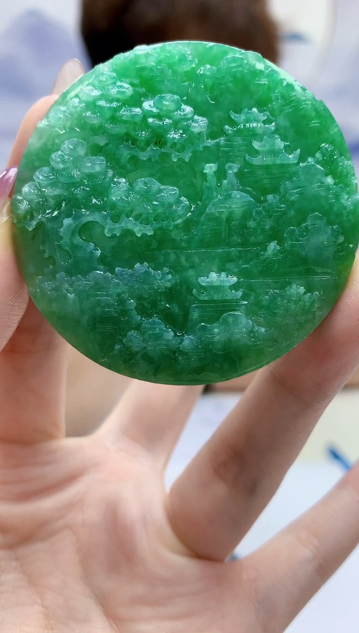 定制翡翠未镶嵌4868jw-毛货挂件71