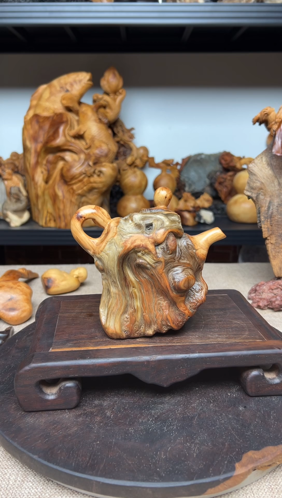 柏木（崖柏）崖柏雕刻件