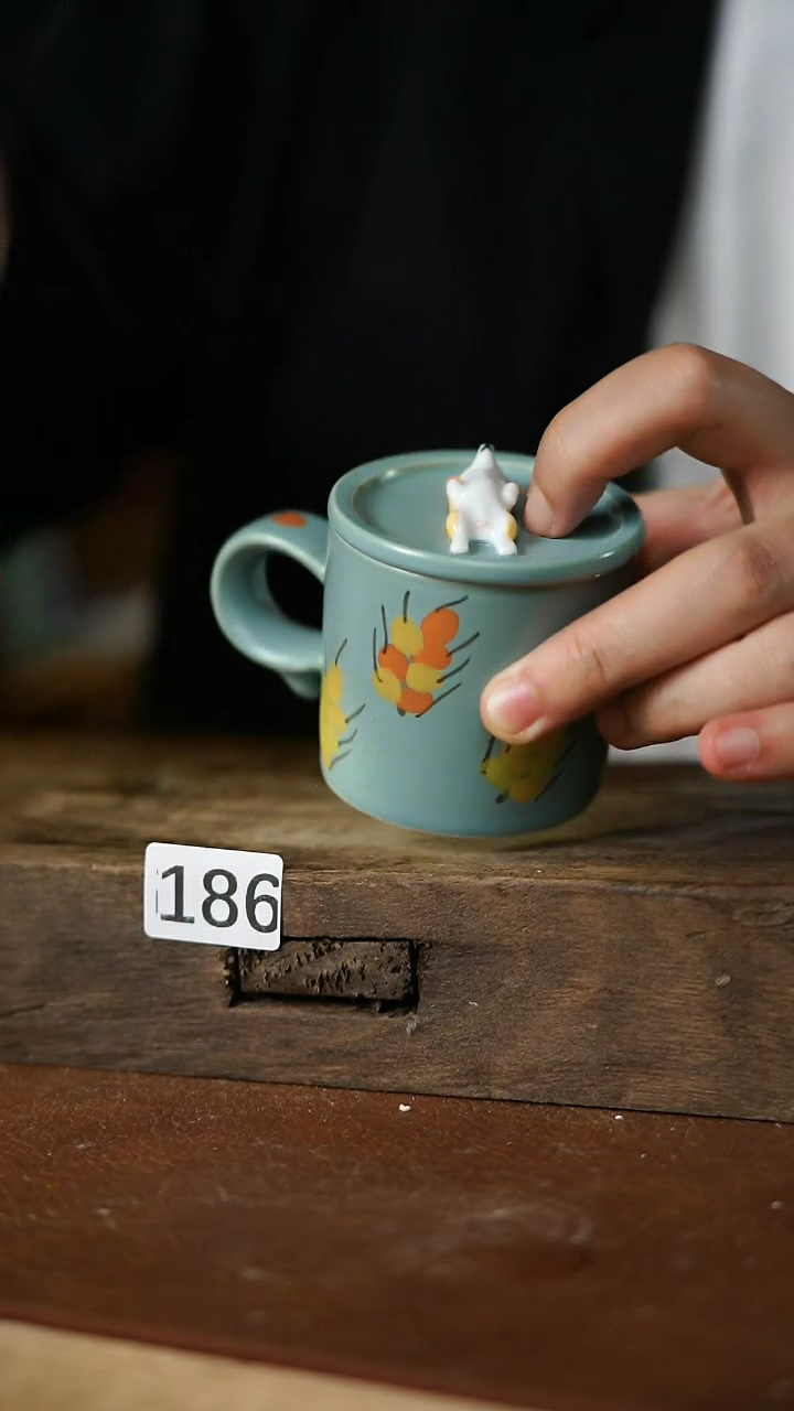 瓷片福利！！设计师款 一沐咖啡杯  