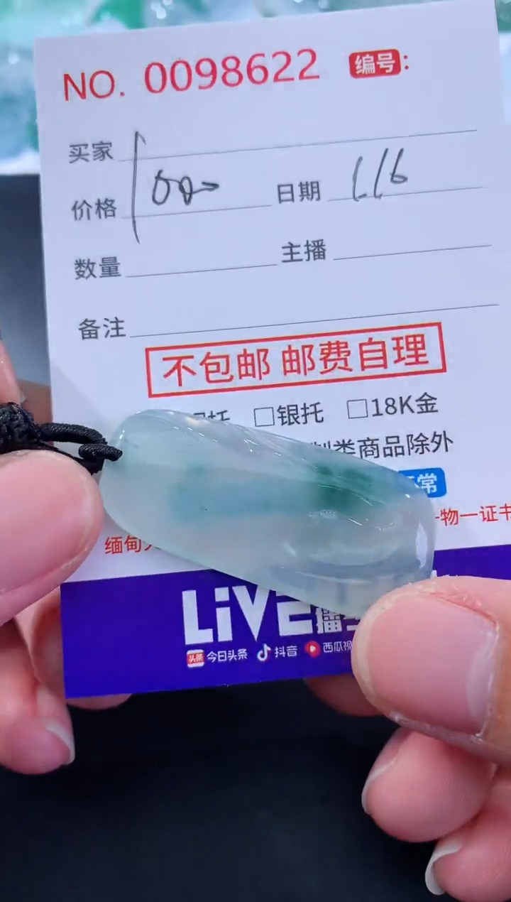 【闪购商品】翡翠颈饰未镶嵌天然缅甸A货翡翠