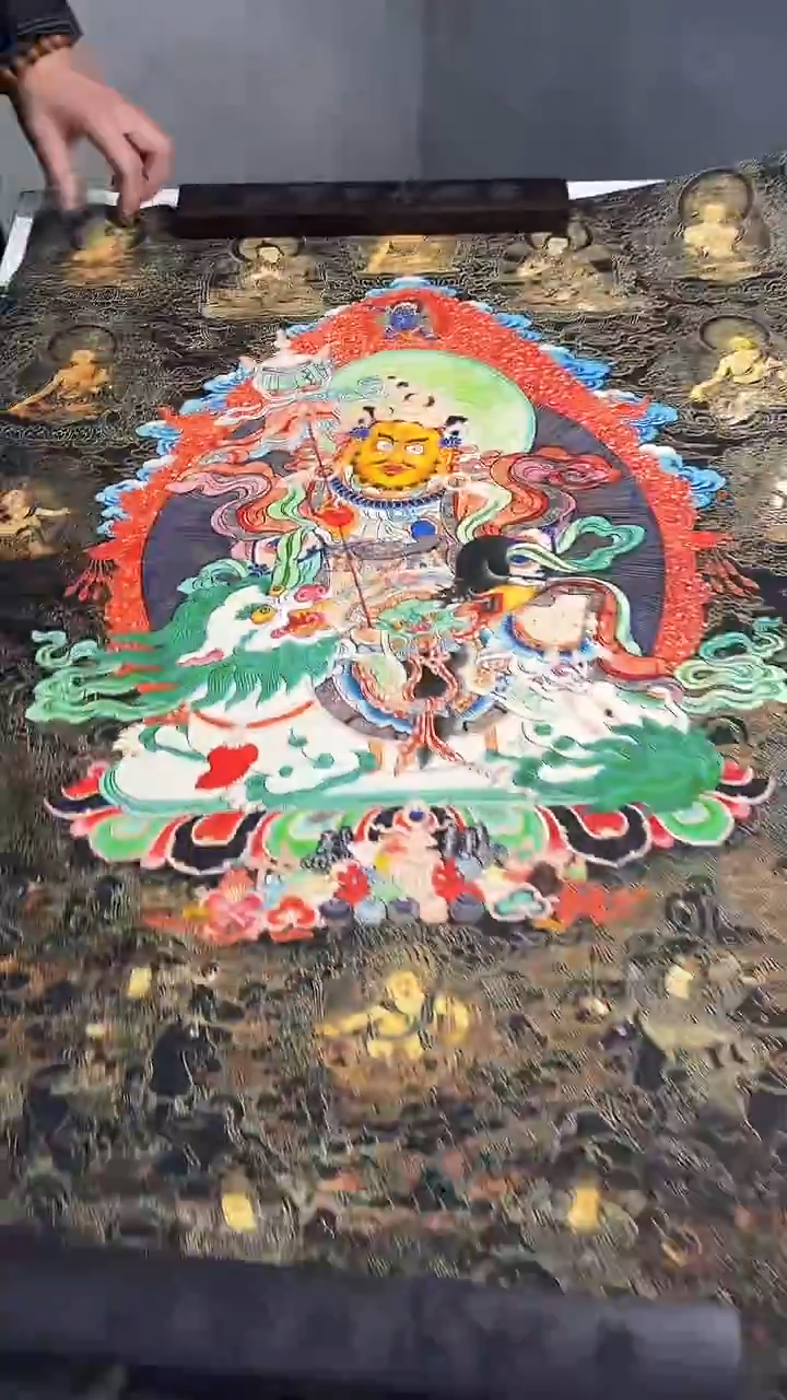 卷轴画 卷轴画卷轴画唐卡闪电闪购商品