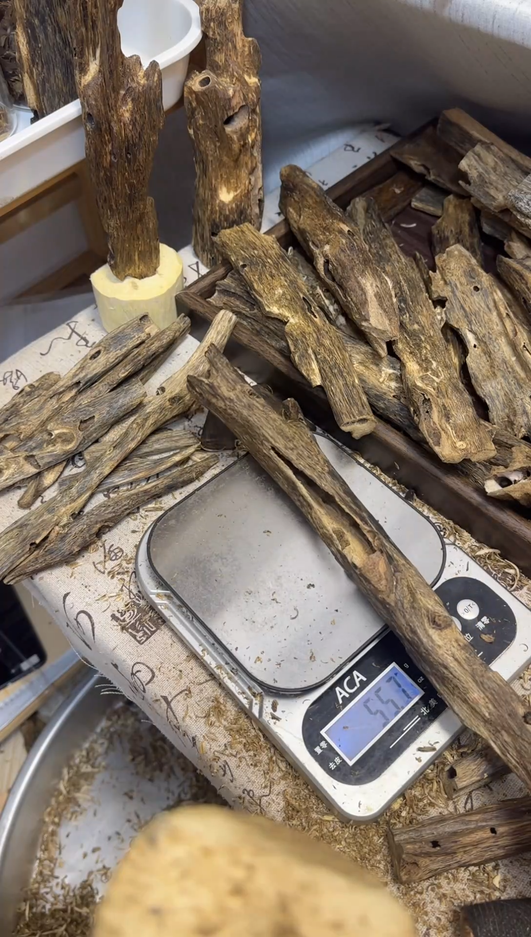 沉香沉香碎屑绿棋楠张勺子