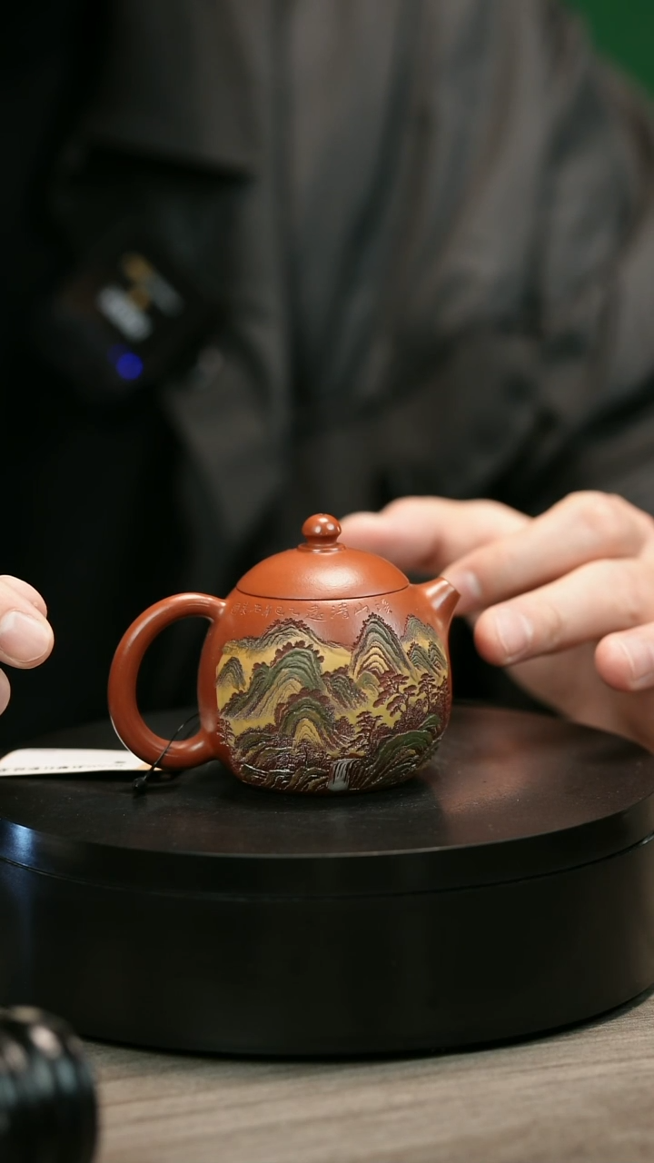 茶壶紫砂日**辉H2205赵翠红彩绘龙蛋