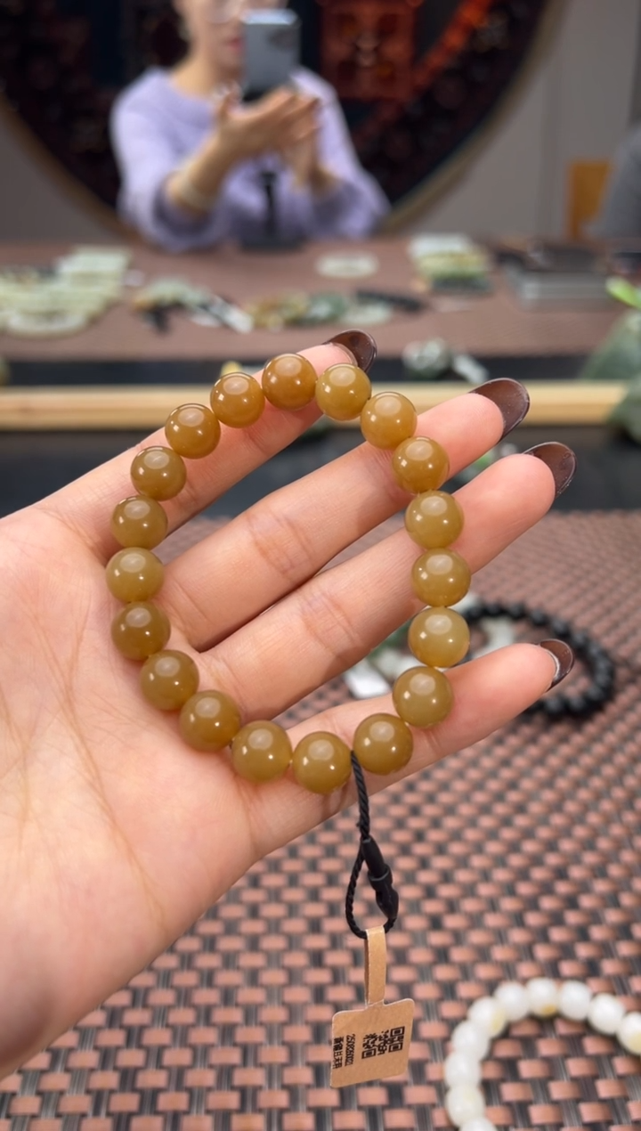 未镶嵌手串和田玉金山糖手串卡10