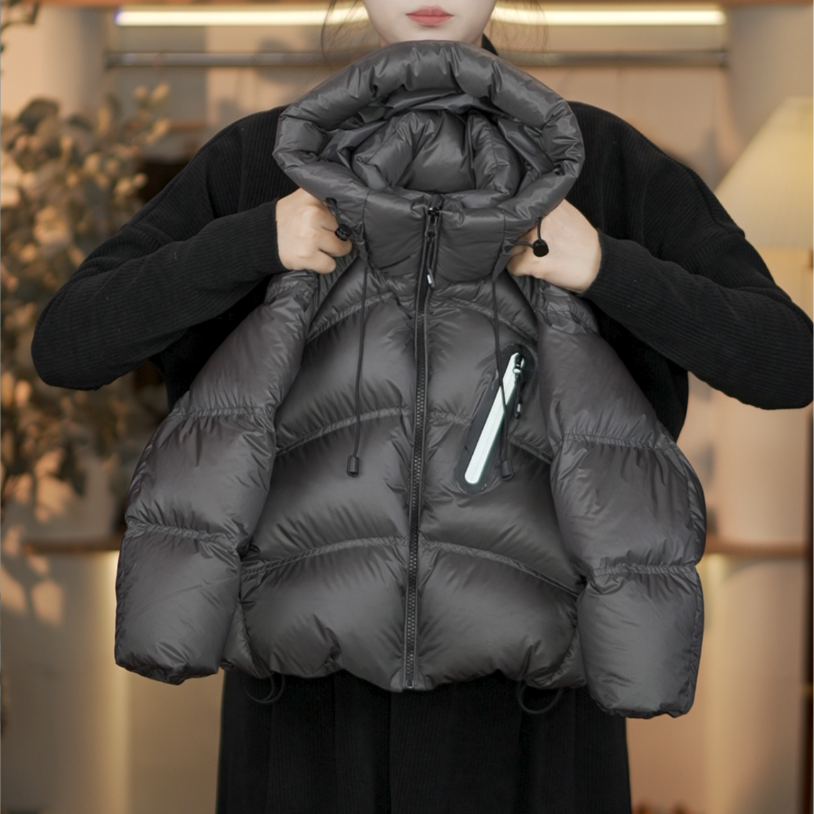 【小番薯】【双倍充绒】儿童冬季新款保暖男童连帽白鸭绒羽绒服DK919