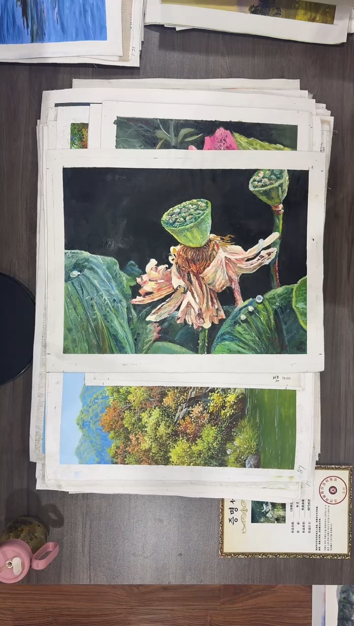 油画【82号】约53*35cm丨朝鲜原创纯手绘孤品油画丨顺丰包邮