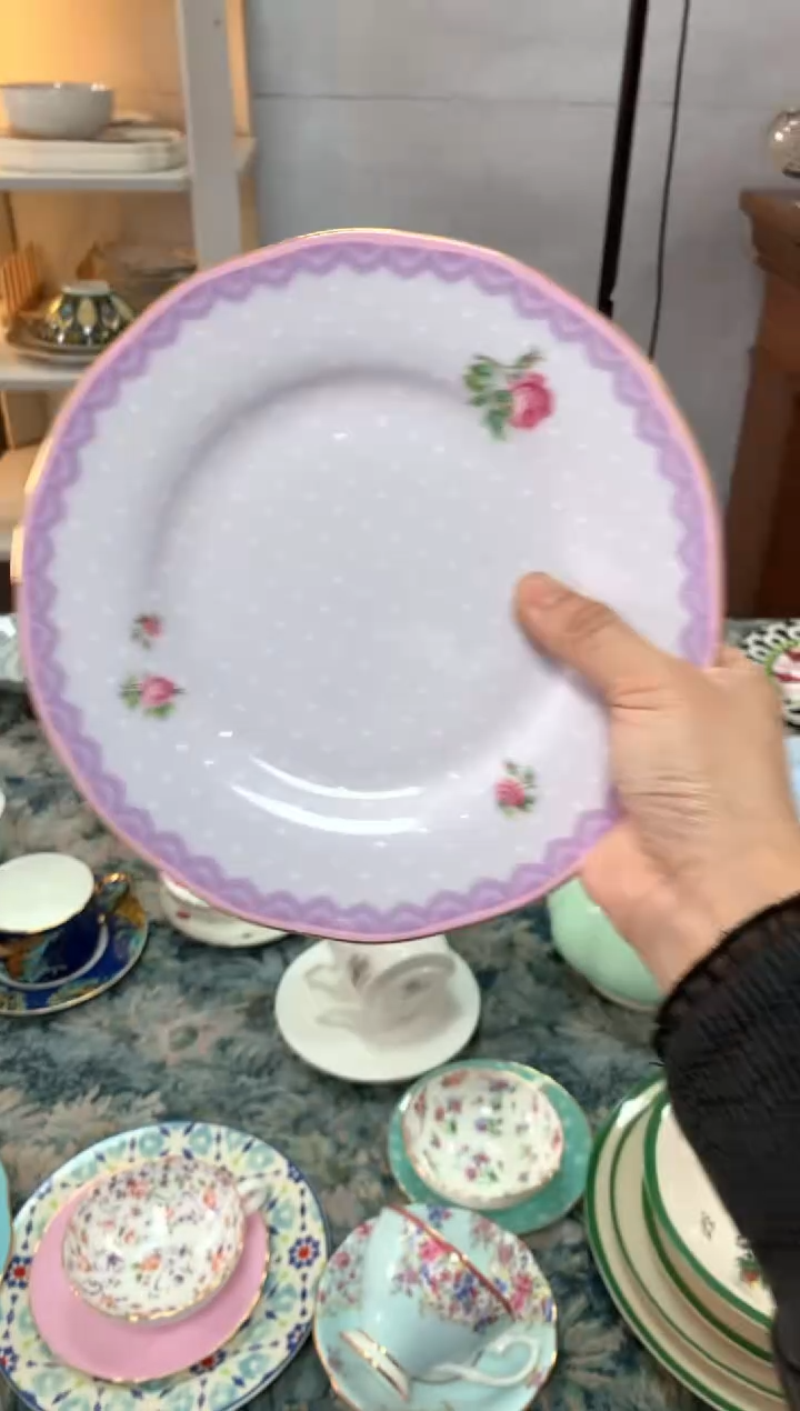 【闪购商品】瓷片陶瓷原单CC665餐具1个8寸