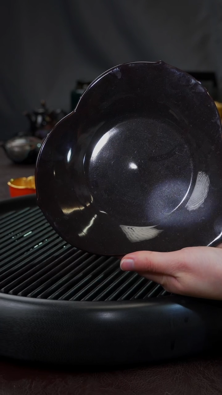 【闪购商品】杯【宜景窑乌金釉】壶承