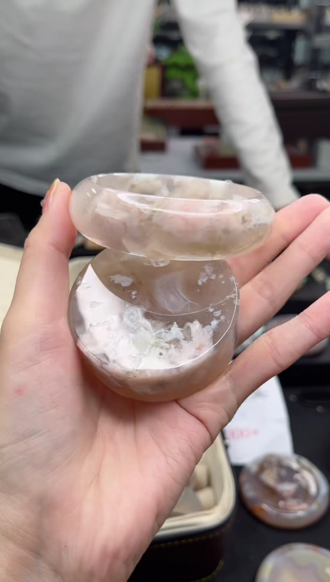 【闪购商品】石英质玉手镯未镶嵌61圈口（赠品镯心）3681322