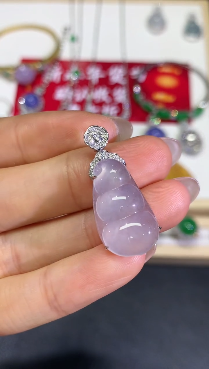 【闪购商品】定制翡翠18K金镶嵌9团购