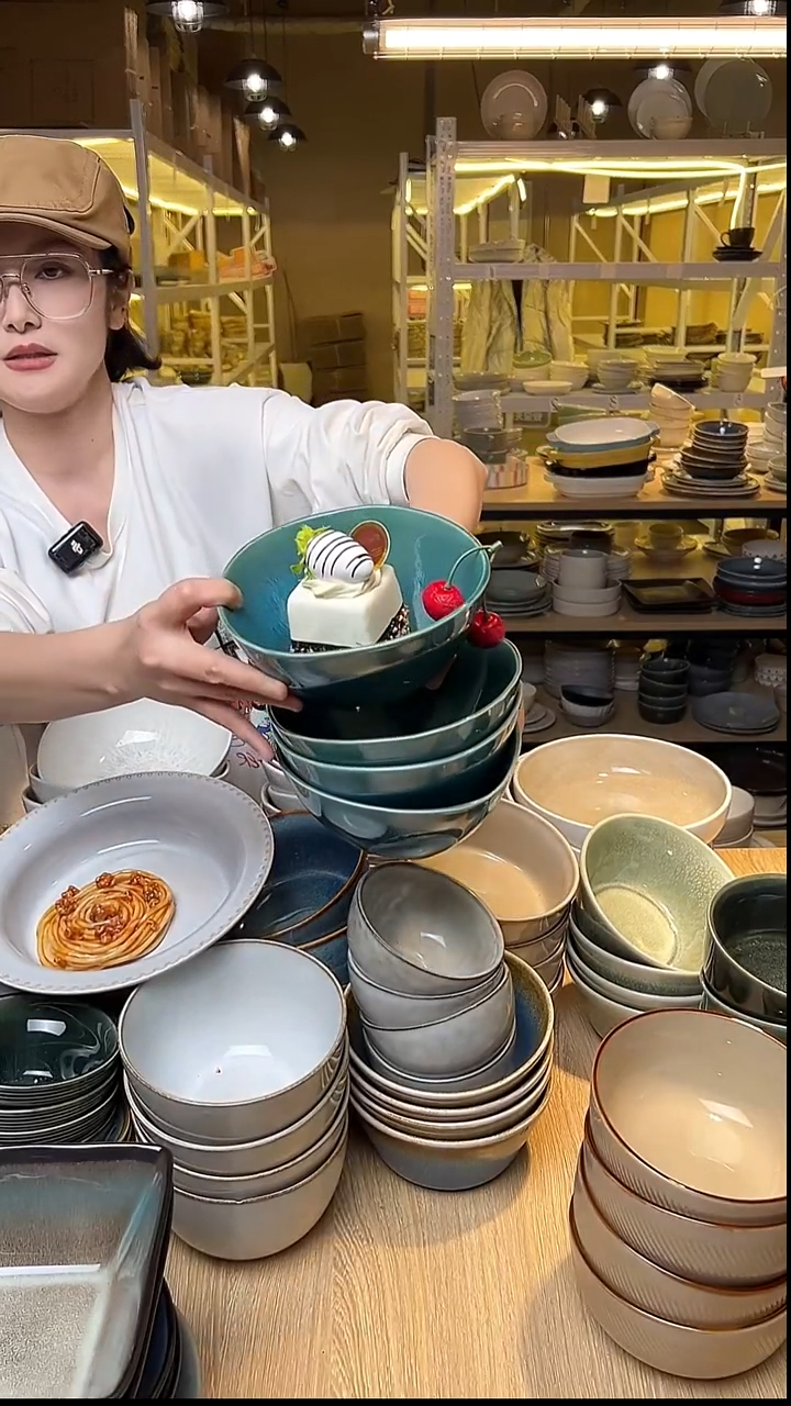 瓷170外贸尾货窑变釉下彩默认微瑕