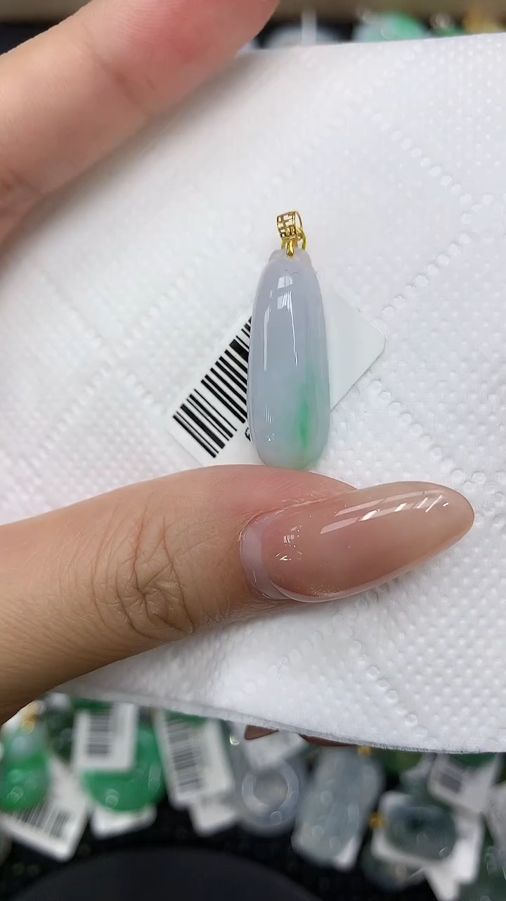 颈饰18K金镶嵌翡翠 11111111111111111