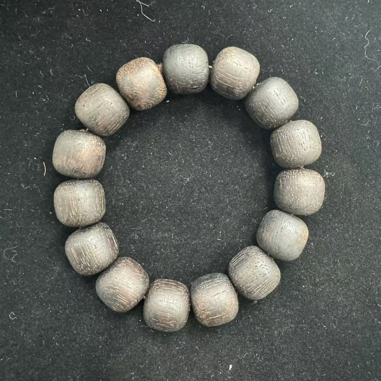 A29海南紫皮降真香文玩手串15mm