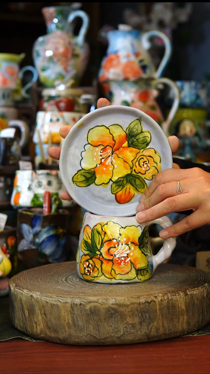 陶瓷156景德镇手工手绘釉下彩