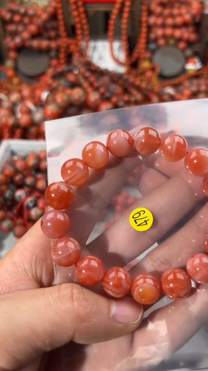 南红玛瑙未镶嵌手串12