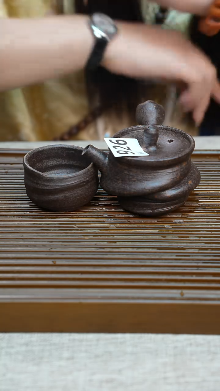 纯手工粗陶茶具每一只不一样