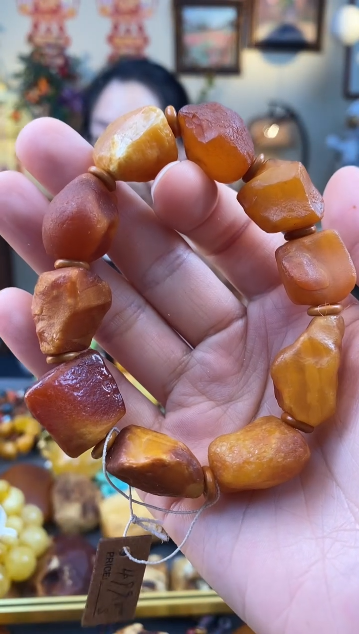 未镶嵌琥珀手串手串