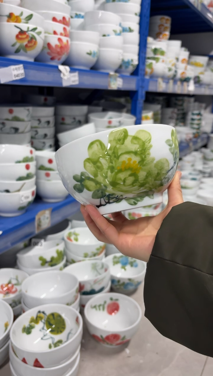 景德镇高温陶瓷食品级手绘釉中彩餐具-大罗汉碗