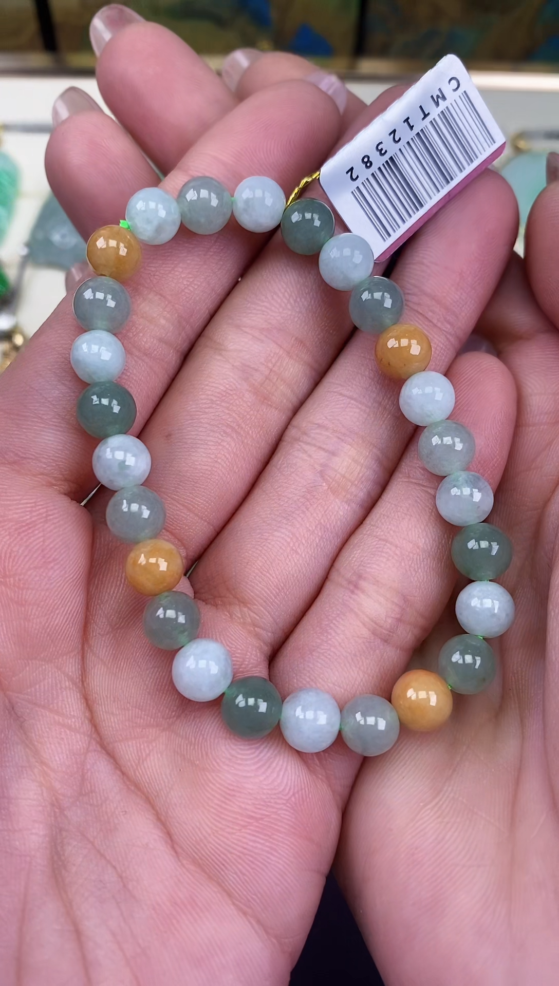 未镶嵌手串翡翠@@CMT12382