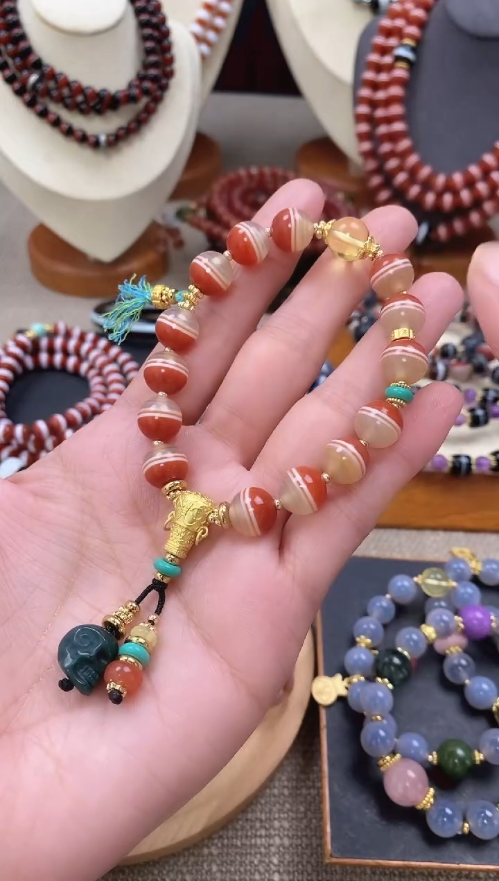 【闪购商品】玛瑙/玉髓手串未镶嵌手串
