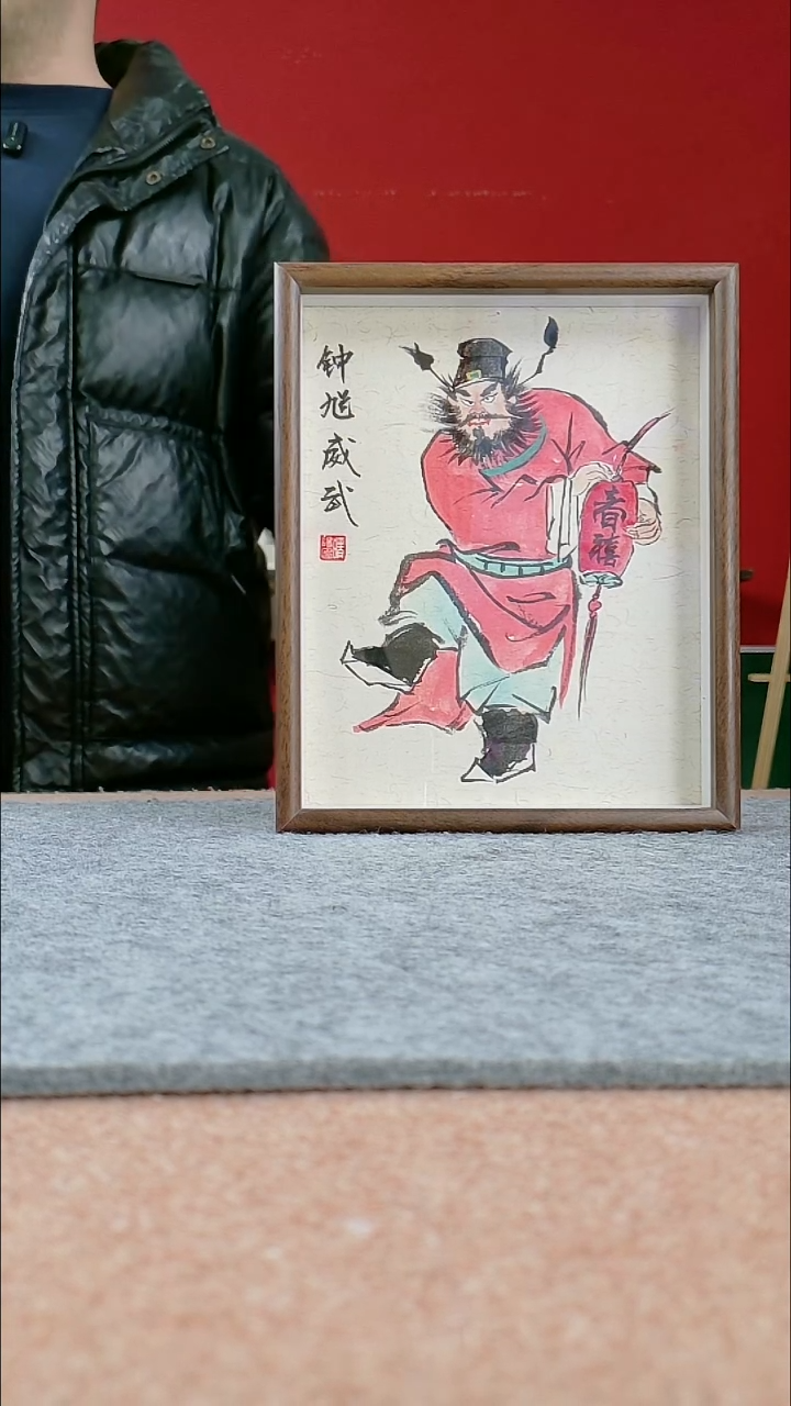 国画纯手写纯手绘-带框尺寸22*27