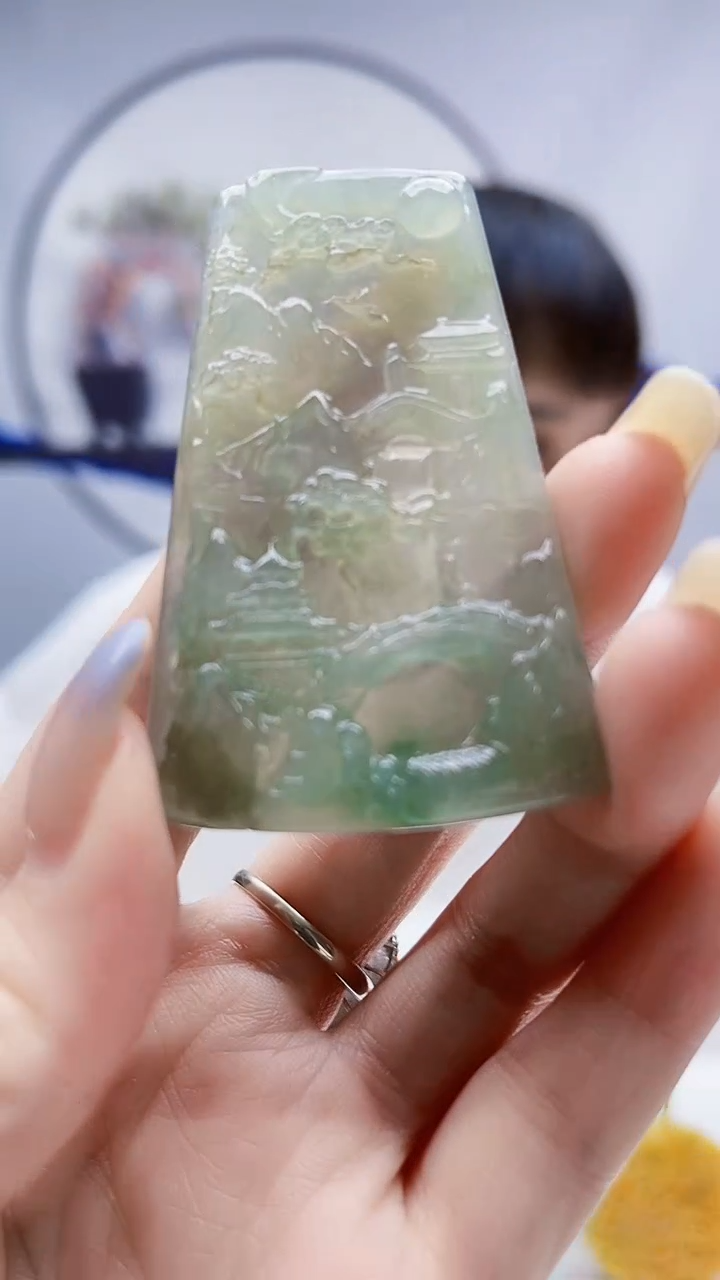 未镶嵌定制翡翠毛货挂件41