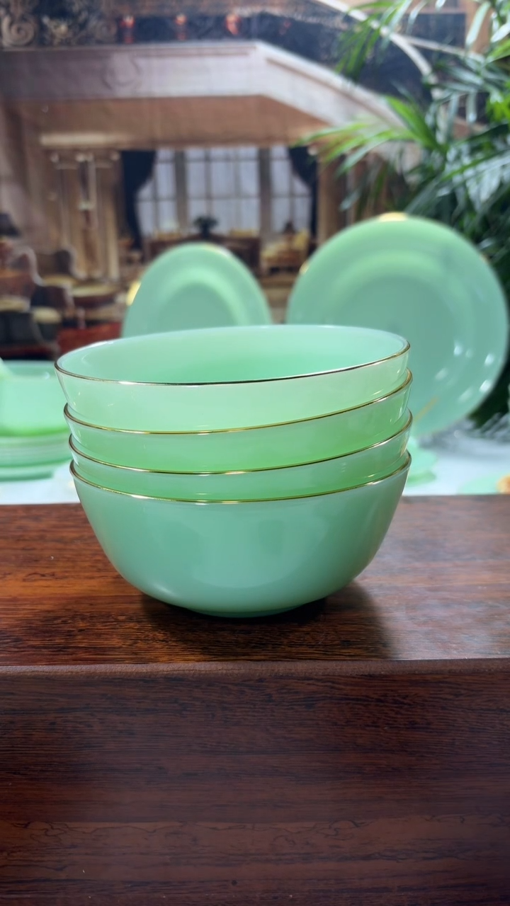 【闪购商品】.... 5.5英寸玉瓷碗4个口径13.8厘米