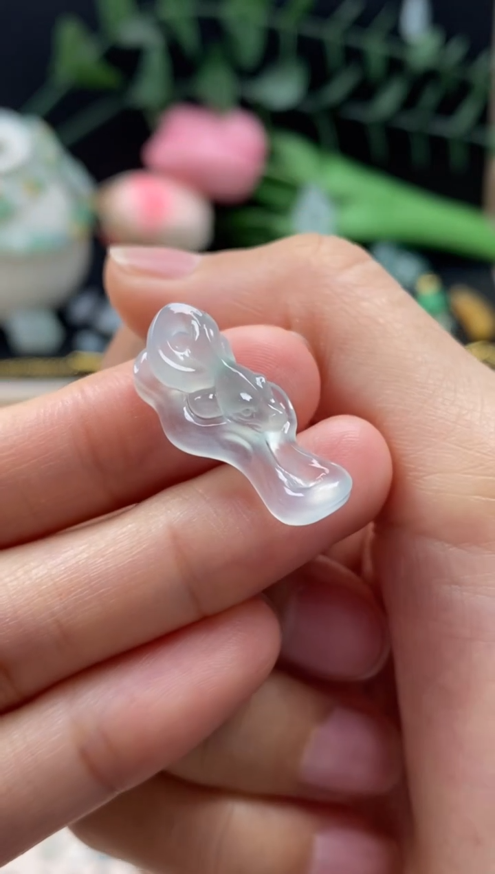 【闪购商品】翡翠颈饰未镶嵌翡翠冰胶小蛇