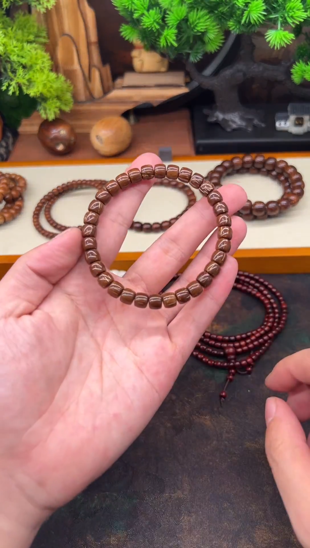 手串库克库克黑金6*7直切单圈