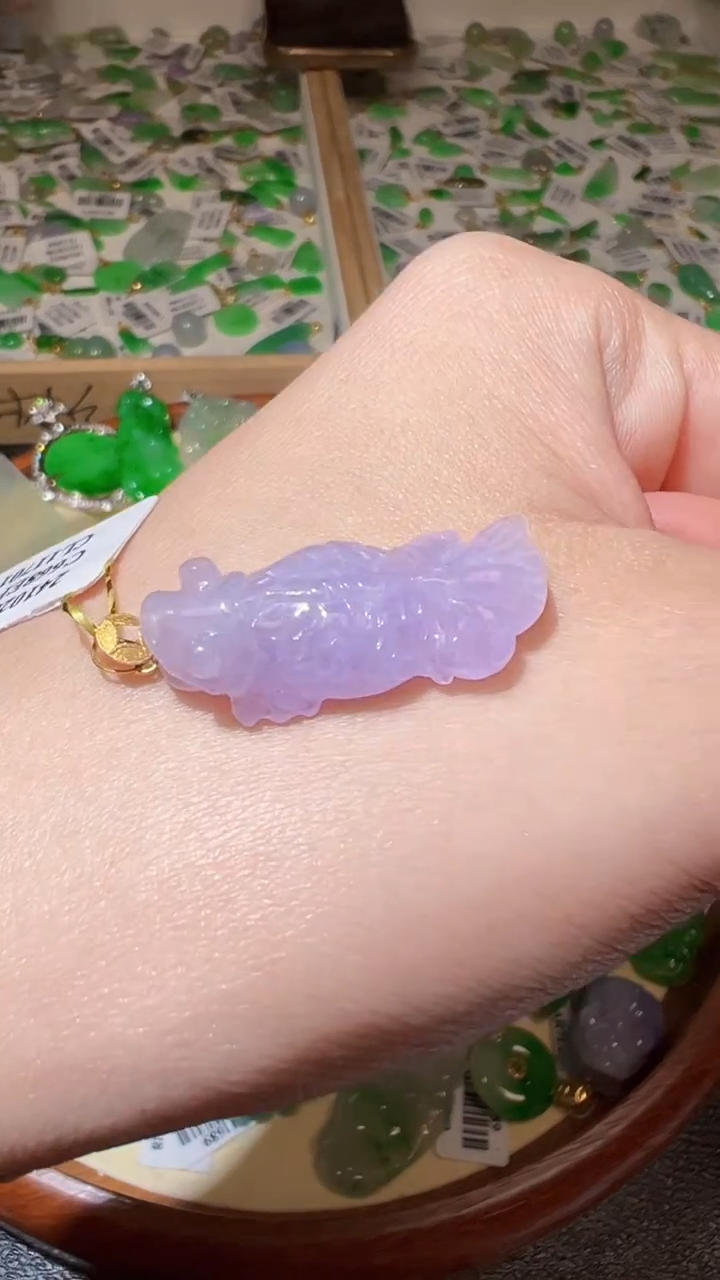 【闪购商品】翡翠颈饰18K金镶嵌我