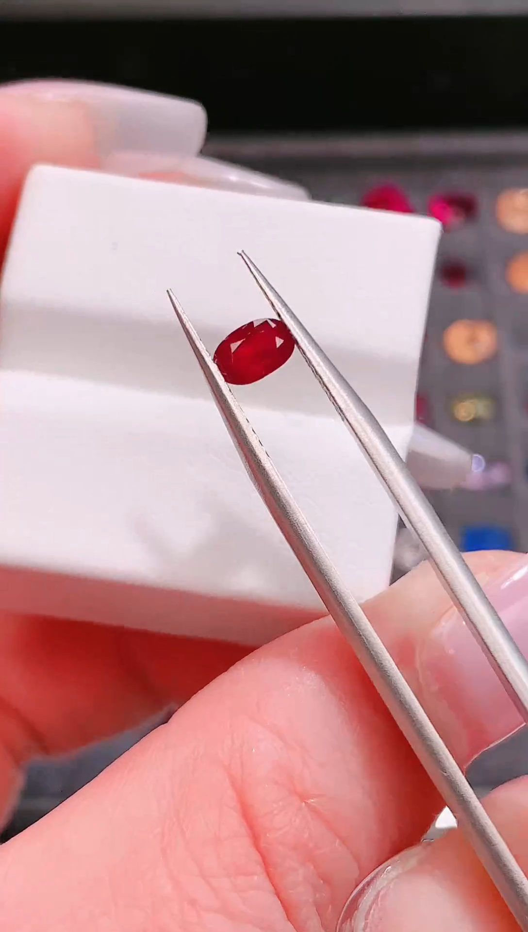 裸石红宝石莫桑比克无烧0.47ct