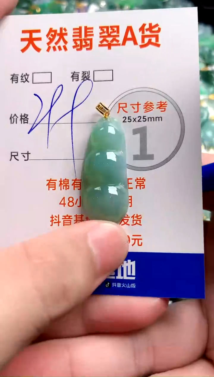 翡翠18K金镶嵌颈饰1069393078