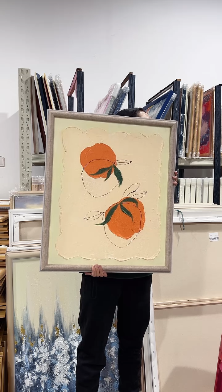 【闪购商品】油画19号 60*80 柿-手绘油画