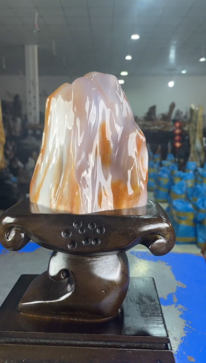 【闪购商品】硅化玉摆件未镶嵌34