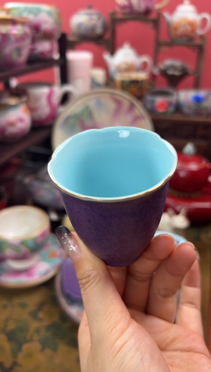 【闪购商品】五仙桃紫气东来结晶花闻香杯