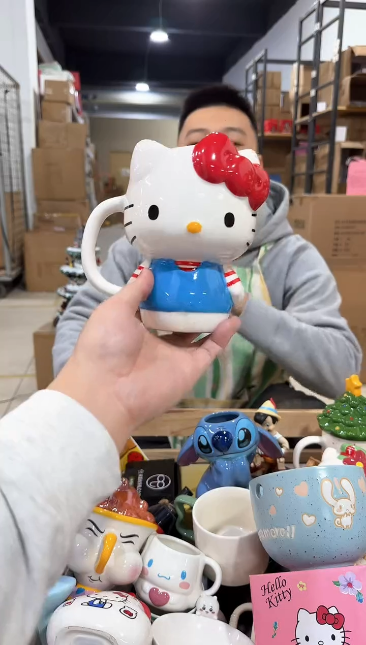 瓷片条纹kt全身杯